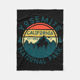 Yosemite National Park California Hiking Nature Ou Fleece Blanket