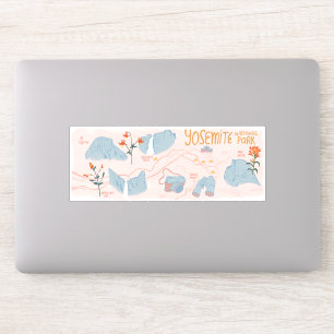 Yosemite National Park California Illustrated Map