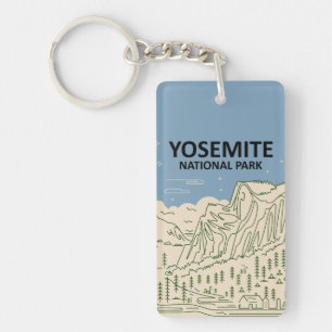 Yosemite National Park California Key Ring