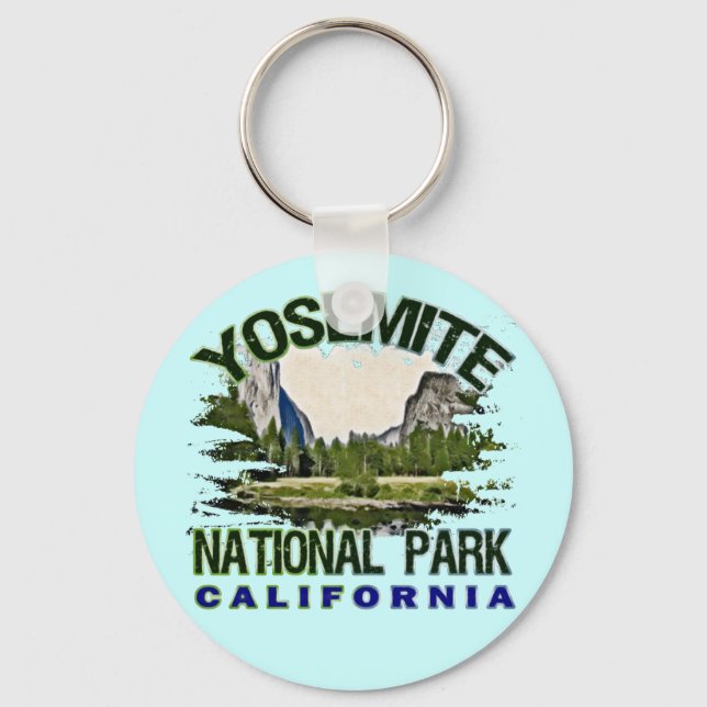 Yosemite National Park, California Key Ring (Front)