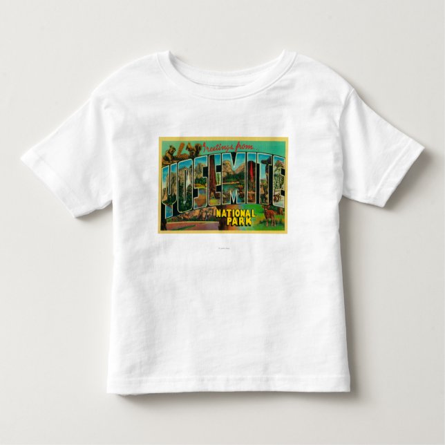 Yosemite National Park, California - Large Lette Toddler T-Shirt (Front)