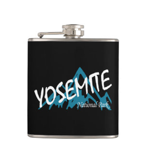 Yosemite National Park California Mountains Hip Flask