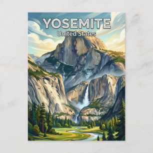 Yosemite National Park California Postcard