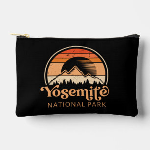 Yosemite National Park California Retro Vintage Accessory Pouch