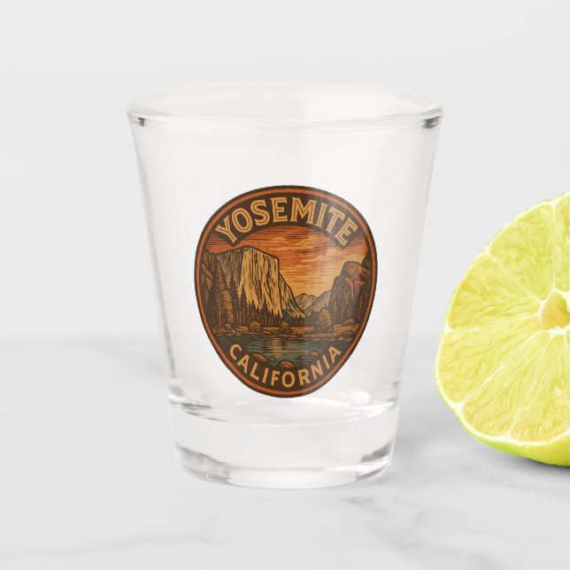 Yosemite National Park California Shot Glass (Front)