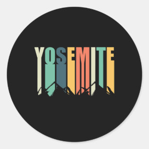 Yosemite National Park-california Souvenir-camping Classic Round Sticker
