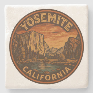 Yosemite National Park California Stone Coaster