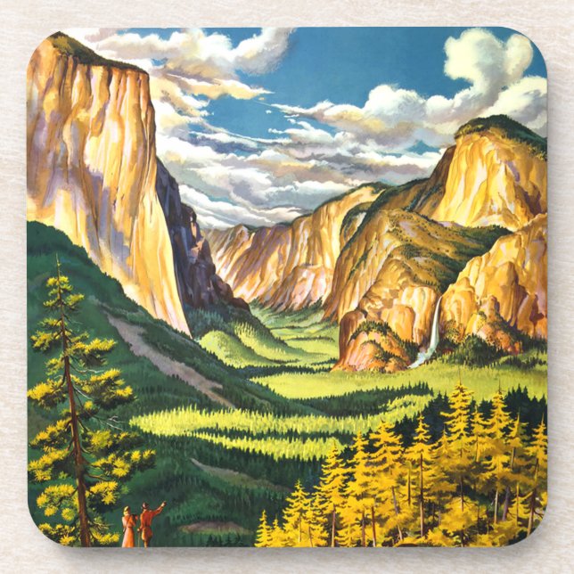 Yosemite National Park California Travel Art Coaster (Front)