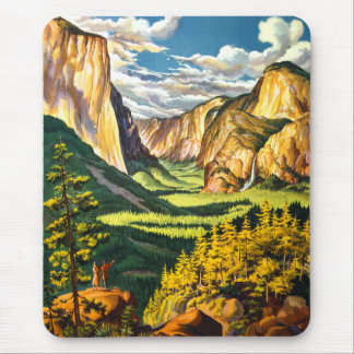 Yosemite National Park California Travel Art Mouse Pad
