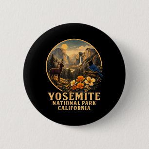 Yosemite National Park California Travel Nature 6 Cm Round Badge