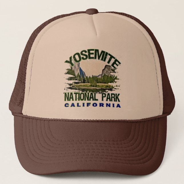 Yosemite National Park, California Trucker Hat (Front)