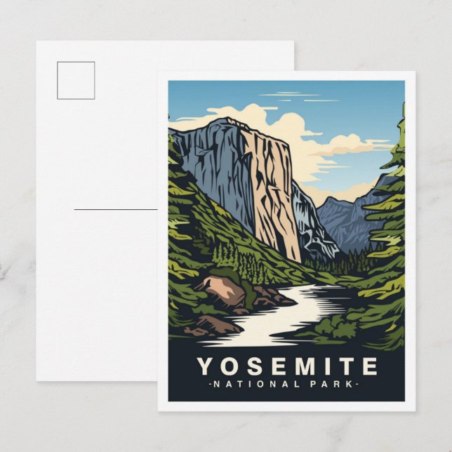 Yosemite National Park California USA Travel Postcard (Front/Back)