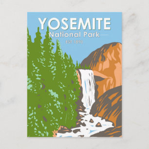 Yosemite National Park California Vernal Fall Postcard