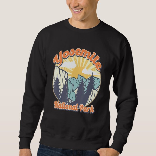 Yosemite National Park California Vintage Style Sweatshirt (Front)