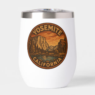Yosemite National Park California Wine Tumbler