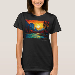 Yosemite National Park Camping Hiking Outdoors Mou T-Shirt