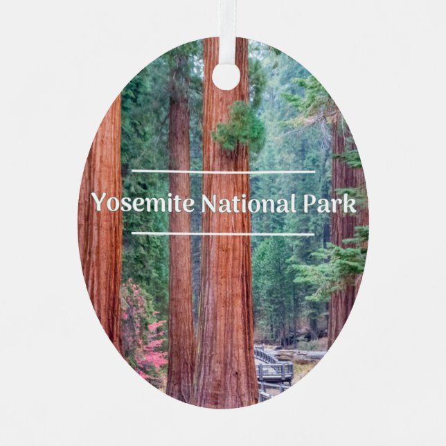 Yosemite National Park Christmas Tree Ornament (Front)