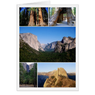 Yosemite National Park Collage Card