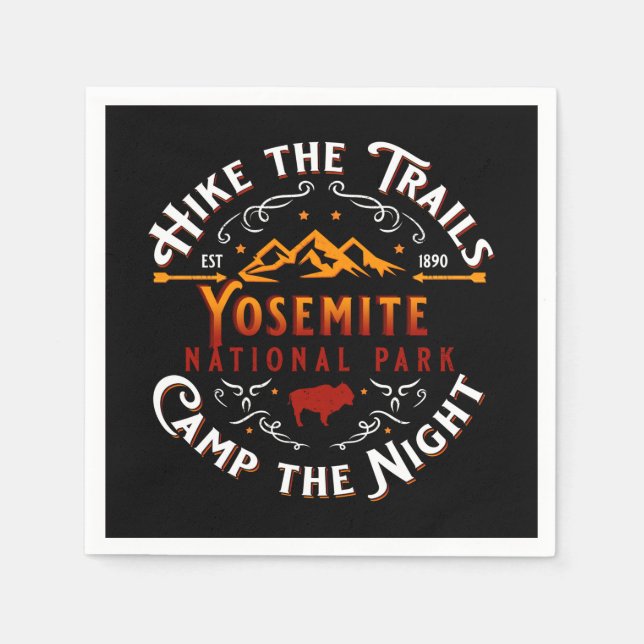 Yosemite National Park Decorative Paper Decoupage Napkin (Front)