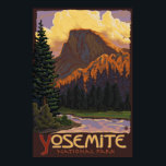 Yosemite National Park - Half Dome Travel Poster<br><div class="desc">Here is one of our Vintage-Style Travel Posters.  All designs are custom made to resemble posters of the early 1900's.  These pieces of artwork carry high detail,  deep colour,  and our careful attention to quality.</div>