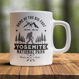 Yosemite National Park Home of the Big Foot Funny Coffee Mug