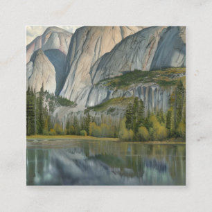 Yosemite National Park is a renowned national park Square Business Card