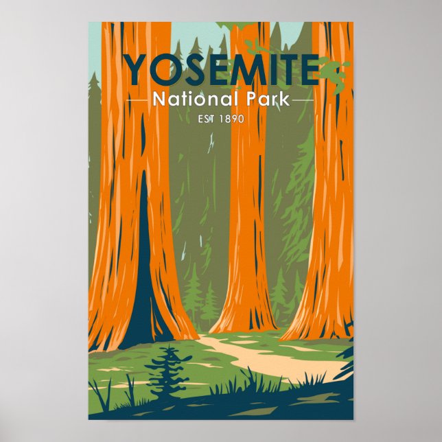 Yosemite National Park Mariposa Grove California Poster (Front)