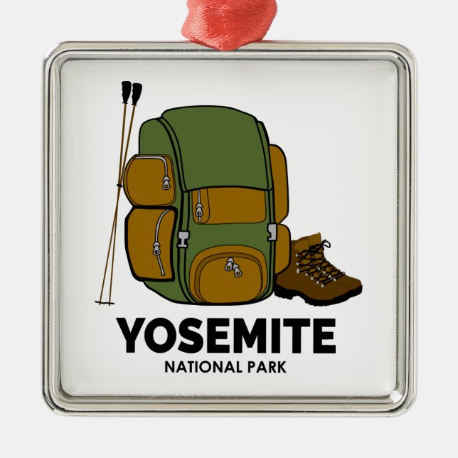 Yosemite National Park Metal Ornament (Front)