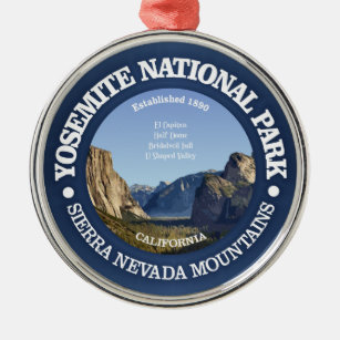 Yosemite National Park Metal Ornament