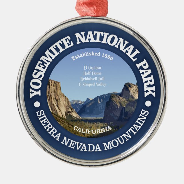 Yosemite National Park Metal Ornament (Front)
