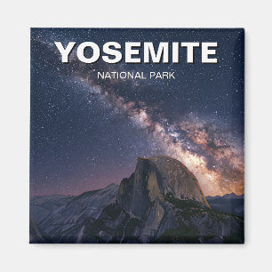 Yosemite National Park Milky way night Magnet