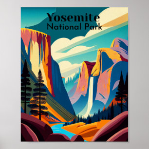 Yosemite National Park Minimalist Art Poster