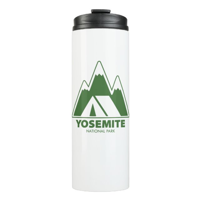 Yosemite National Park Mountains Camping Thermal Tumbler (Front)