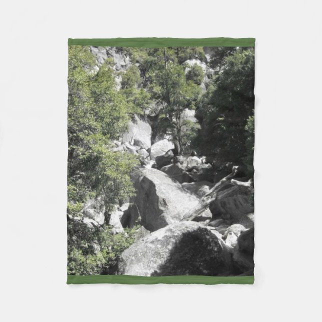 Yosemite National Park Nature Fleece Blanket (Front)