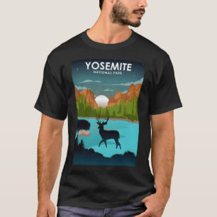 Yosemite National Park Night Sky Stars Nature Trav T-Shirt