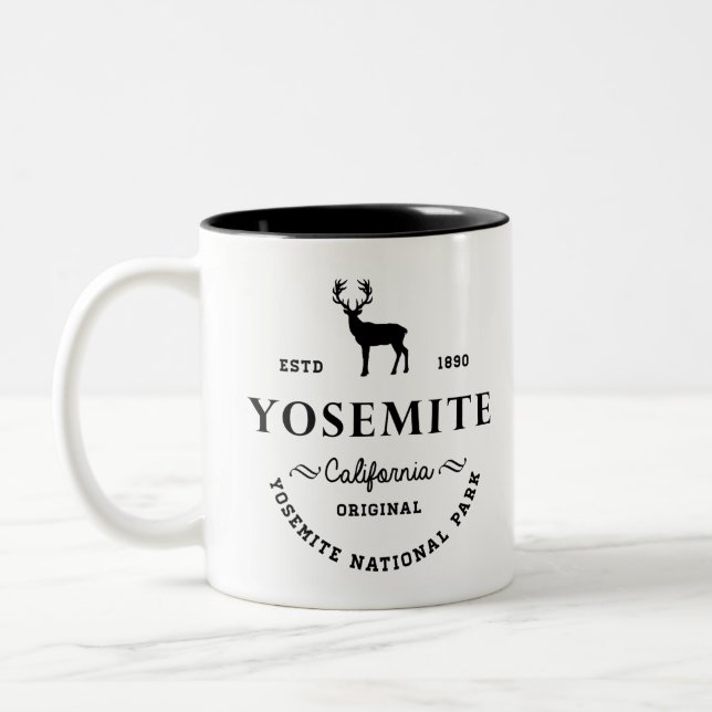 Yosemite national park  original 1 Two-Tone coffee mug (Left)