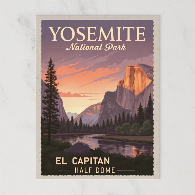 Yosemite national park postcard (Creator Uploaded)