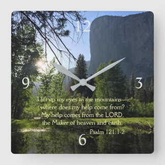 Yosemite National Park Psalm Wall Clock