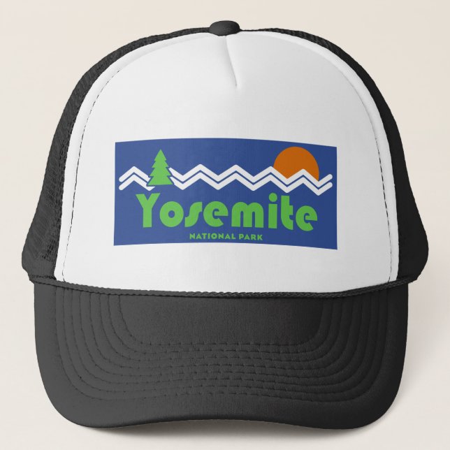 Yosemite National Park Retro Trucker Hat (Front)