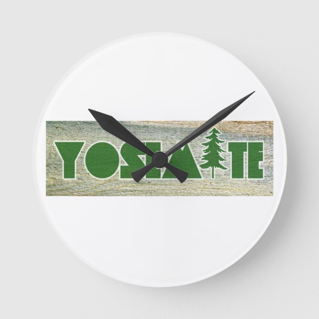 Yosemite National Park Round Clock (Front)