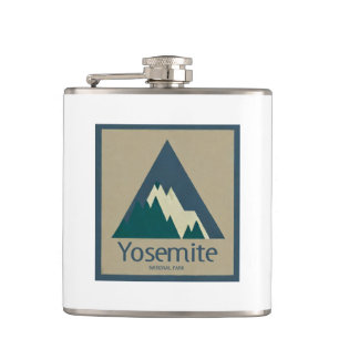 Yosemite National Park Rustic Hip Flask