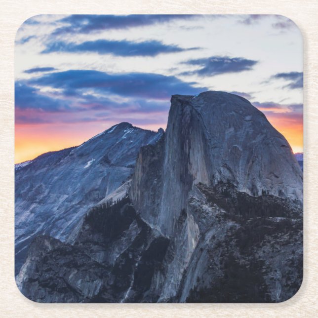 Yosemite National Park Square Paper Coaster (Front)