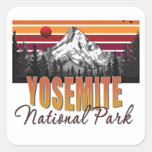 Yosemite National Park  Square Sticker