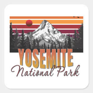 Yosemite National Park  Square Sticker