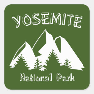 Yosemite National Park Square Sticker