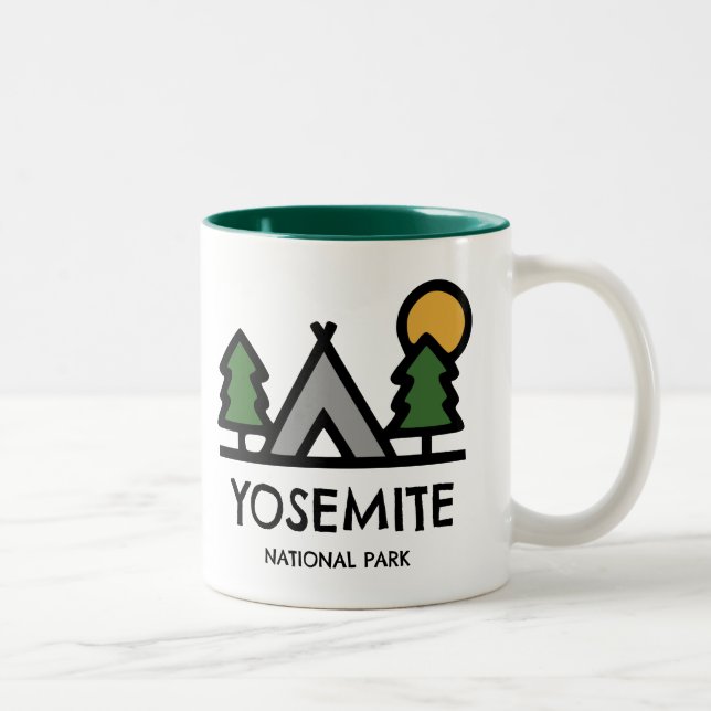 Yosemite National Park Two-Tone Coffee Mug (Right)