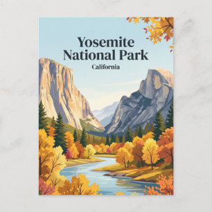 Yosemite National Park USA Postcard