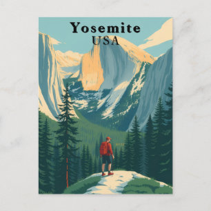 Yosemite National Park USA Vintage Postcard