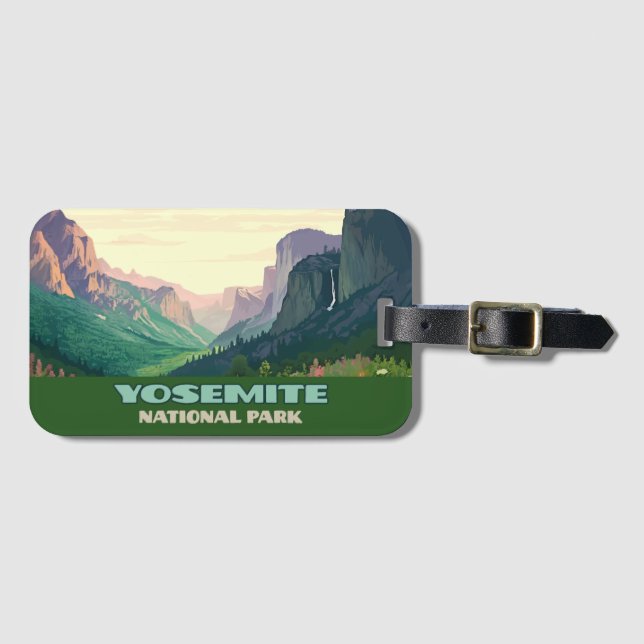 Yosemite National Park Valley Half Dome Luggage Tag (Front Horizontal)