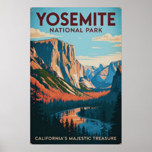 Yosemite National Park Vintage Poster
